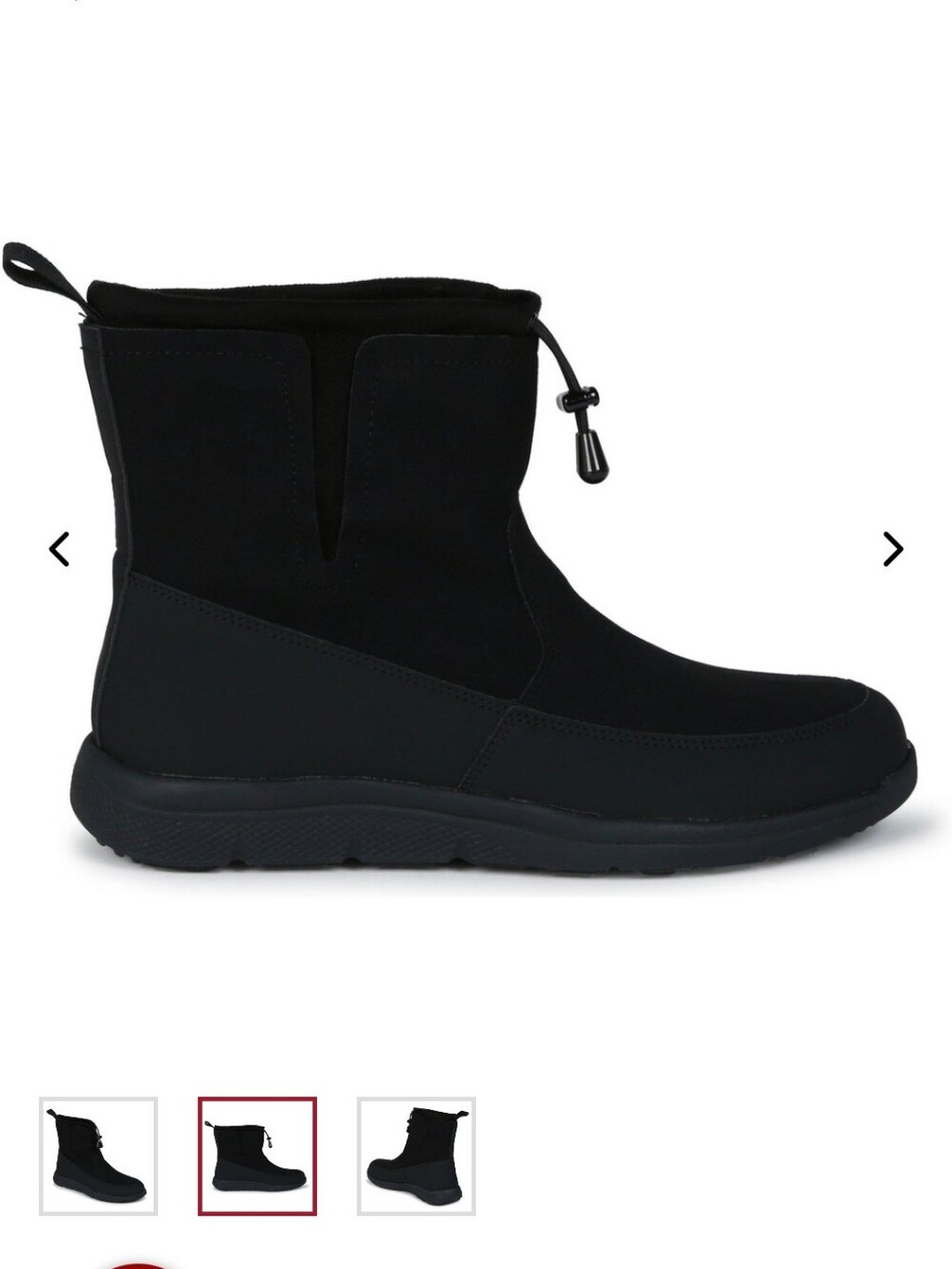 New With Box Jambu Black Soft-Touch Pull On Toggle Midi Boots SIZE 9 - Picture 2 of 8